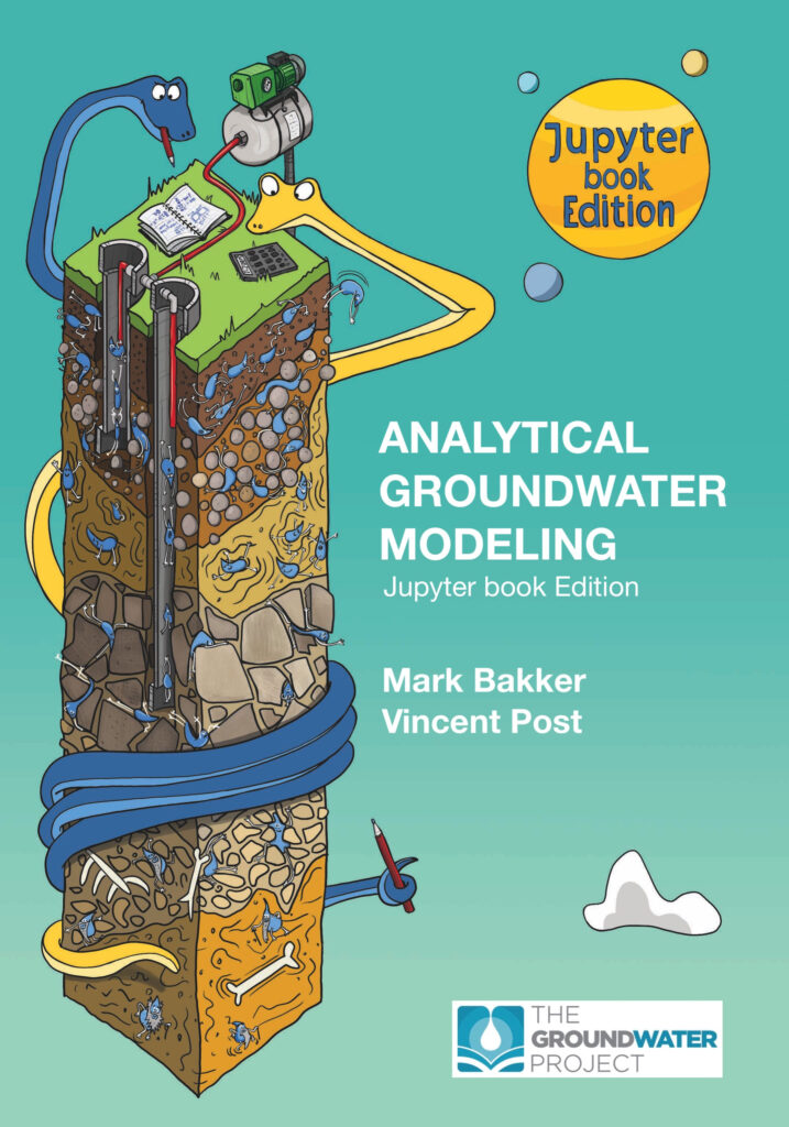 analytical groundwater modeling jupyter book edition cover