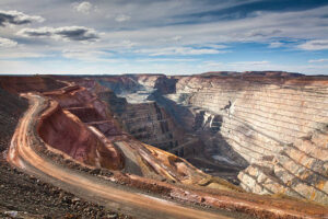 Kalgoorlie, Australie-Occidentale. La plus grande mine d’or à ciel ouvert d’Australie.